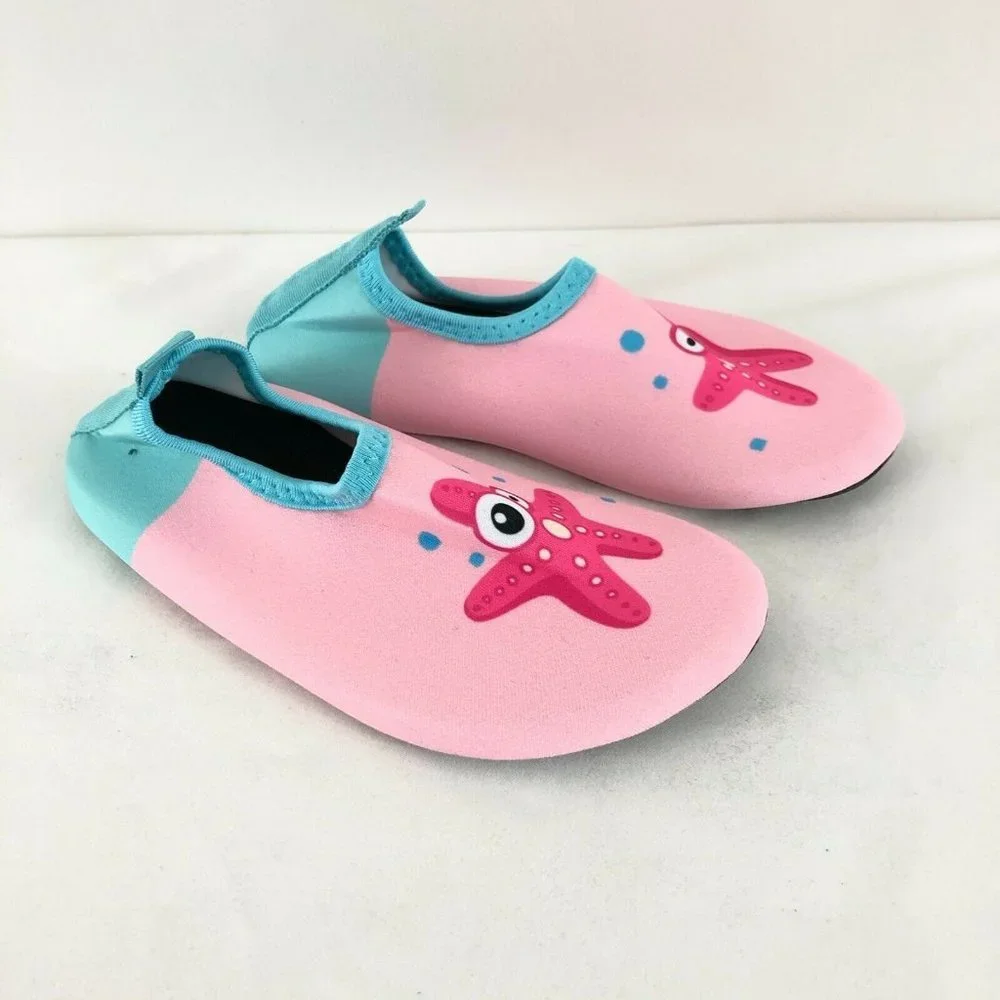 Toddler Girls Water Shoes Slip On Starfish Fabric